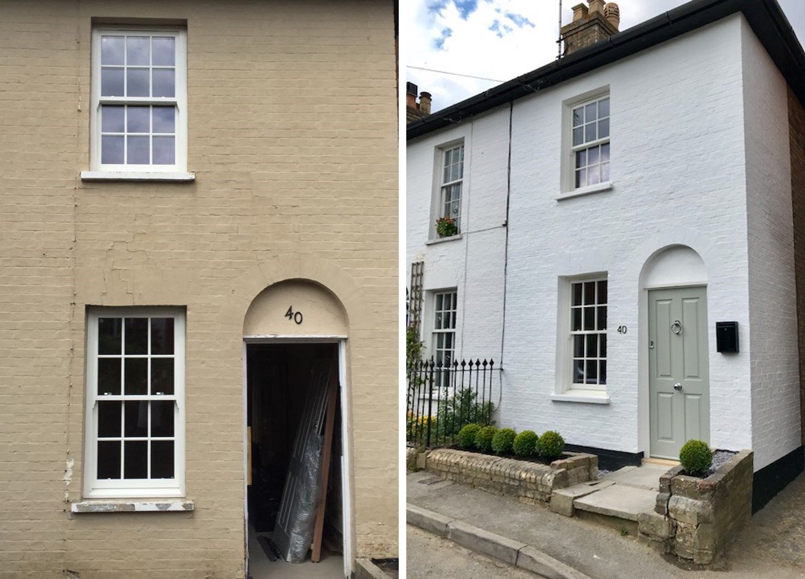 WindowSanctuary's tweet photo. What a transformation! We fitted brand new timber sash windows and a Solidor composite wood door, on this local property. The client is over the moon and as are we! @SolidorLtd #timbersash #solidor #compositewood #thewindowsanctuary #kent https://t.co/7QwpoysIG7