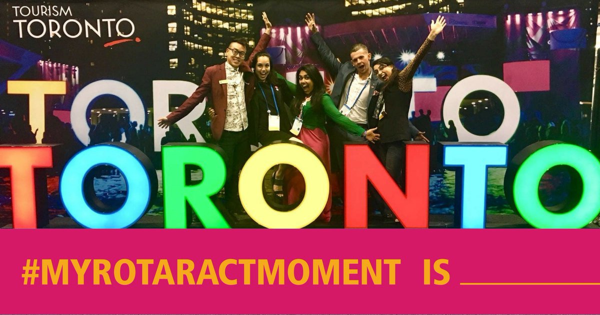 "#MyRotaractMoment is attending the 2018 Rotaract Preconvention." - Andy Tran, <a href="/SNRotaract/">RotaractSurrey</a>. Read about Andy's experience in Toronto and share your Rotaract moments with #MyRotaractMoment! on.rotary.org/2OBOeKA