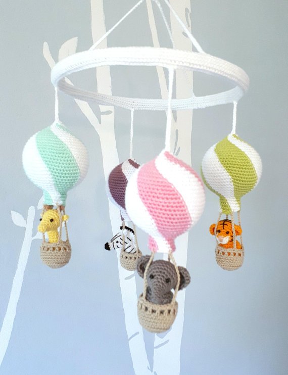 This crochet mobile is just too cute! ♥ Pattern available for purchase at crochetenvy.com/hot-air-balloo…
#crochet #crochetenvy #babycrochet #cuteness