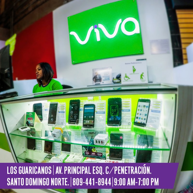 Viva_RD's tweet photo. ¡Llegamos a Los Guaricanos! Visita nuestro nuevo dealer en el supermercado Aprezio de 9AM a 7PM para que adquieras el servicio que mereces. #VivaEstamosDeTuLado https://t.co/QM7TrsChzK