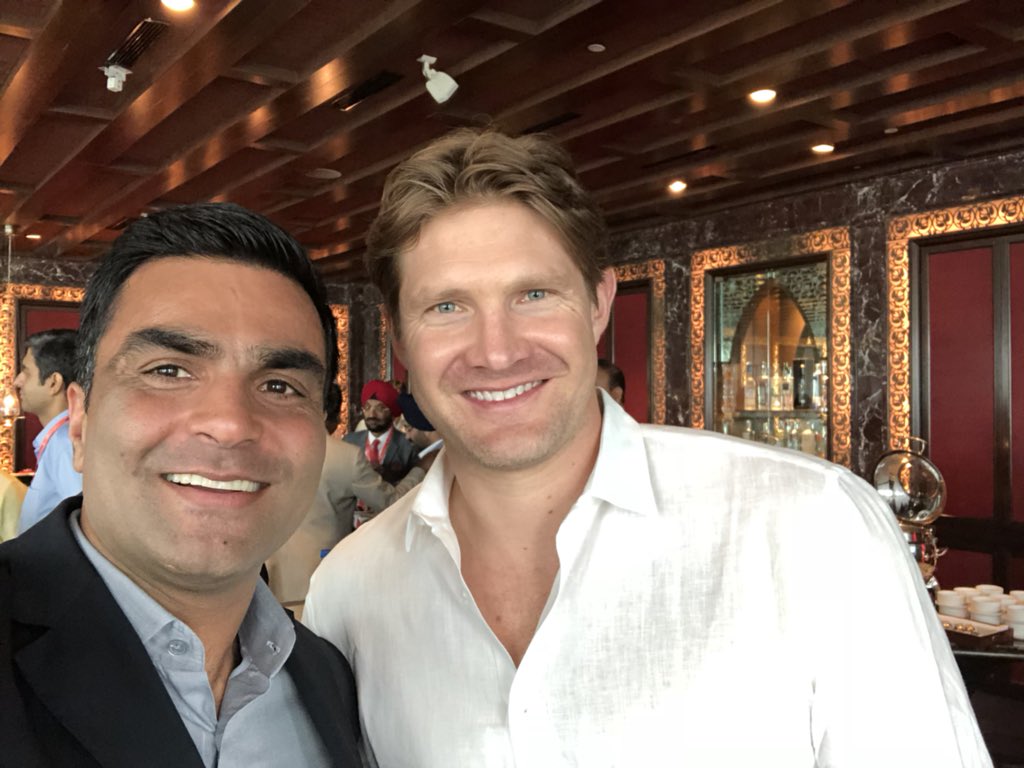 ChaudharySpeak's tweet photo. In conversation with @ShaneRWatson33 at #HRTech18 on how he played his best innings between the ears and not between the wickets. He is launching #Beon helping people and organisations be the best they can be. #peakperformance. More success to you. @PeopleMatters2 https://t.co/8Tf6rDfog8