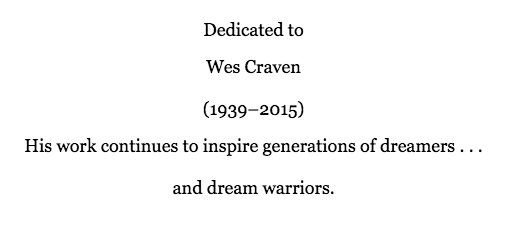 Happy Birthday Wes Craven. 