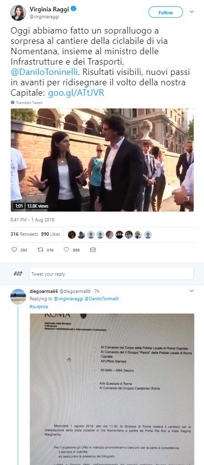Rep_Science's tweet photo. Il web non perdona e sui #social spesso si viene smentiti da se stessi. Oggi la #comunicazione deve essere #coordinata a tutti i livelli, viceversa si rischiano pericolosi boomerang #reputazionali come ci mostra il caso di @virginiaraggi e la visita al cantiere Nomentana. #Raggi https://t.co/mOUGc9yhth