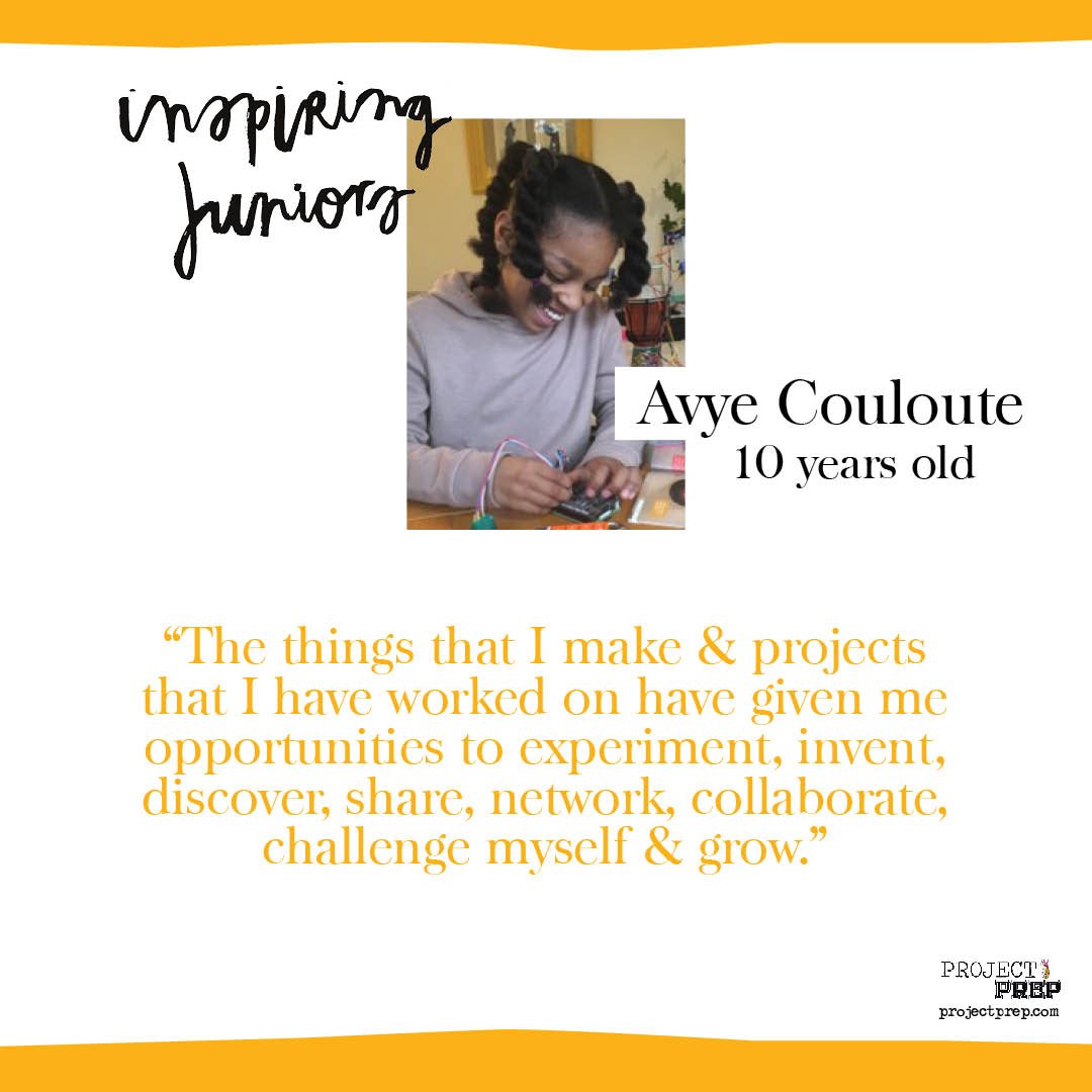 Preptheproject's tweet image. 👩‍💻 At 10 years old, Avye Couloute from London is the youngest of our #InspiringJuniors UK 2018 winner!

⭐️ Learn more about this rising star in our #ProjectPrep blog Q&amp;amp;A interview: projectprep.com/blog/2018/8/2/… #womenintech