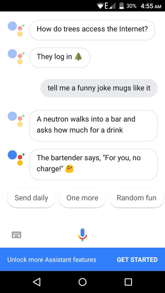 Ok, Google. Who writes your jokes? / Twitter Ok, Google. Who writes your jokes? / Twitter