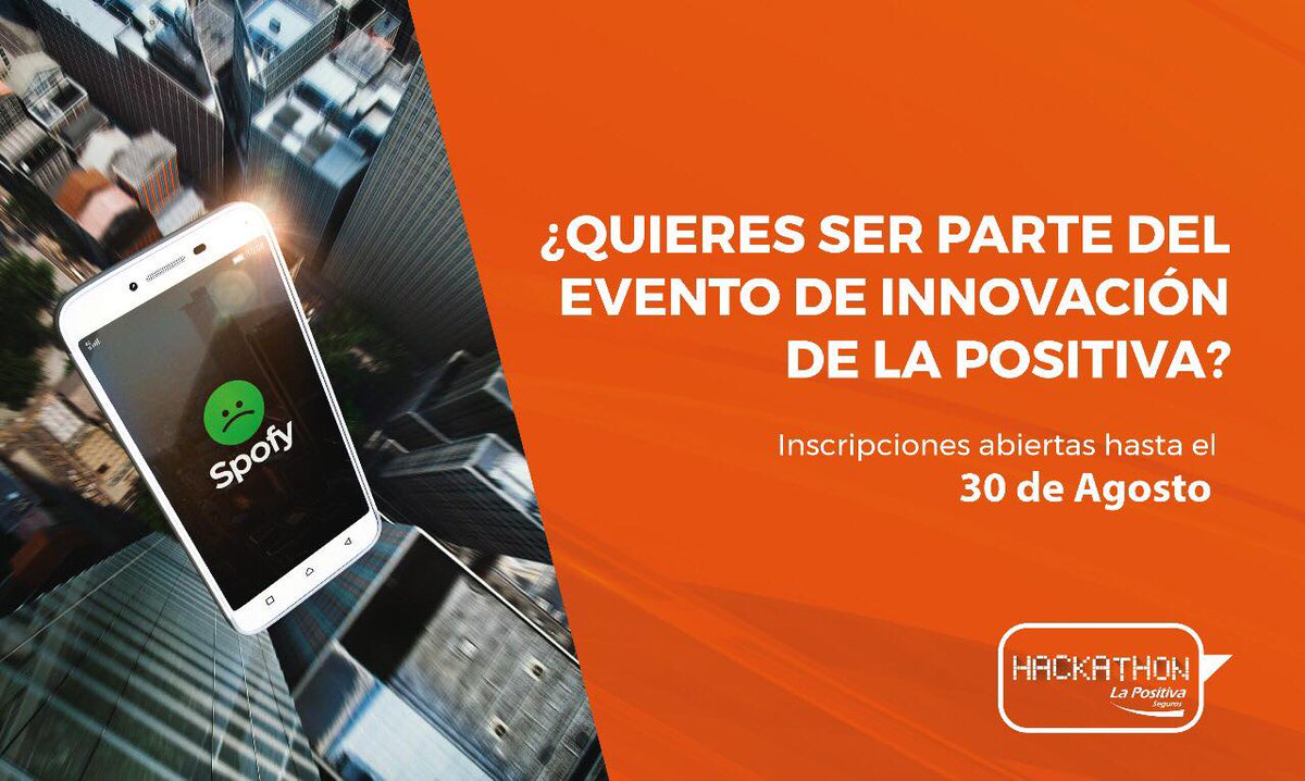 LAB_Positiva's tweet photo. ¡No se olviden de inscribirse a Hackathon La Positiva en Lima co-organizado con la PONTIFICIA UNIVERSIDAD CATOLICA DEL PERÚ! #hackathon #hackathonlapositiva #cidepucp #insuretech 
¡Habrán muchas sorpresas!
Registra tu idea AQUÍ.(https://t.co/rWyyunR7YC) y participa! https://t.co/aKBOjCY6zR