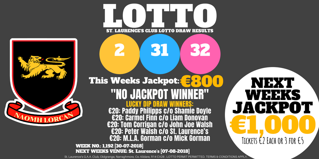 lotto draw for tuesday