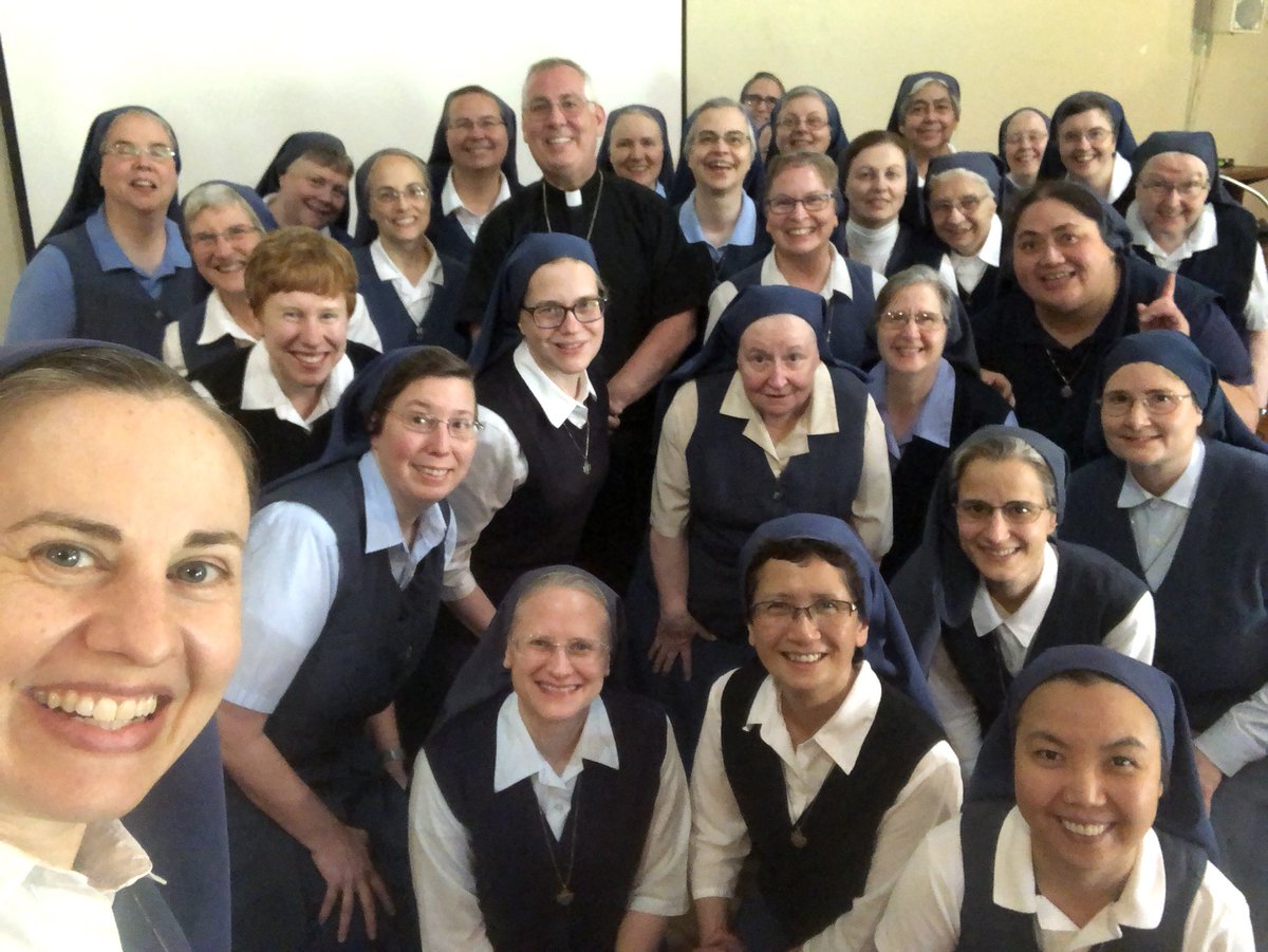 Loved being with the Daughters of St. Paul today!  Sr. Tracy was the selfie expert.  #medianuns