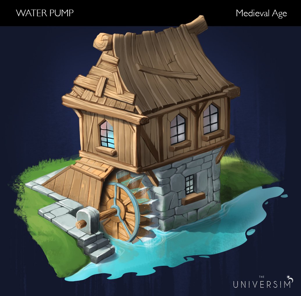 The Universim A Twitter Water Pump Evolved