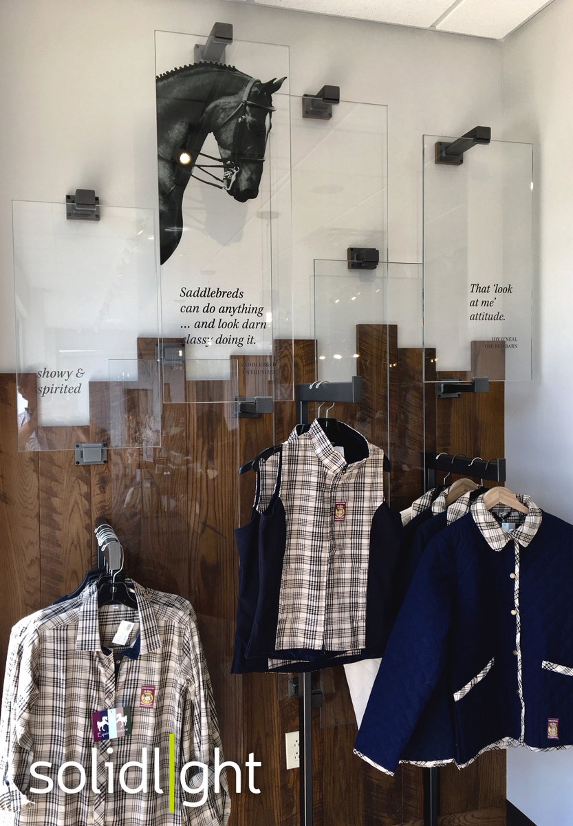 CardinalShower's tweet image. SolidLight partnered w/ Cardinal to make these artistic printed glass panels for the American Saddlebred Museum shop @ the Kentucky Horse Park. Contact Cardinal for your glass design needs. #Cardinal #SolidLight #Satori #ArtisanGlass #AmericanSaddlebredMuseum #KentuckyHorsePark