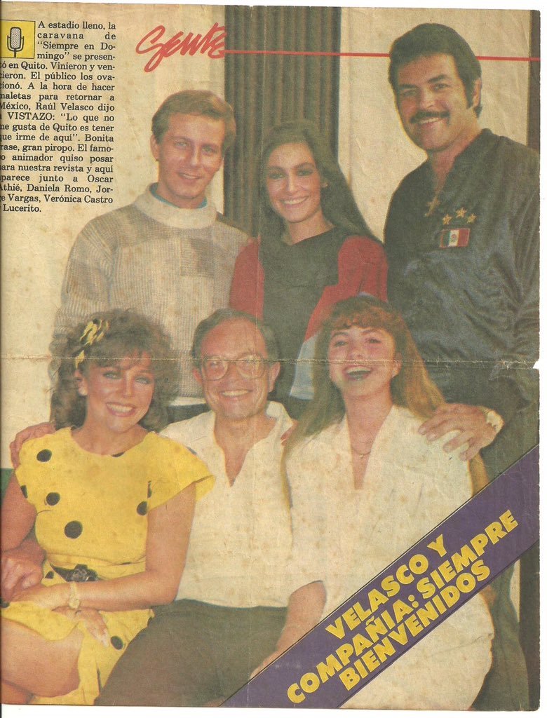 #TBT @OscarAthie, @DanielaRomoWeb, @LuceroMexico, @vrocastroficial, #JorgeVargas y #RaúlVelasco.