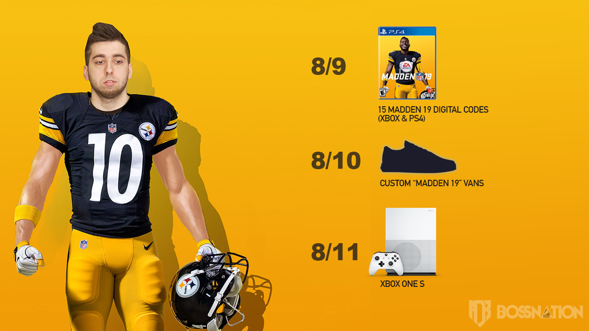 AntoDaBoss's tweet photo. Y'all do a lot for me so here's a little something in return. The official giveaway schedule. Kicks off August 9th on my twitter. See you in a few days 🙏 #BossNation https://t.co/rscD6fH0P3