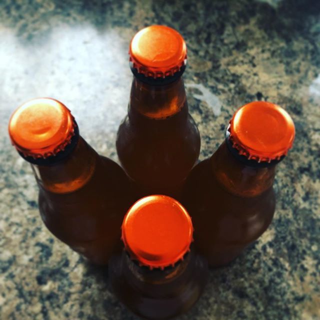 Jims_brew's tweet photo. I donโt miss bottling a whole 5gl batch but there is something satisfying about seeing your beers in a bottle. #beer #beerlife #homebrew #homebrewing #hops #malt #yeast #bottleing #beerforfriends https://t.co/5T56ksQRQK https://t.co/tYpvjrnv4M
