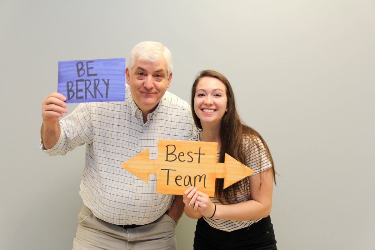 BerryCollegeFYE's tweet photo. First-Year Seminar at Berry is a course taken by all first-year students, led by an instructor and experienced upperclassman. Professor John Grout and mentor Tricia Thomas are a great example of one of our many excellent teams! (To us, they're all the best.) https://t.co/ZQabVCYPzc