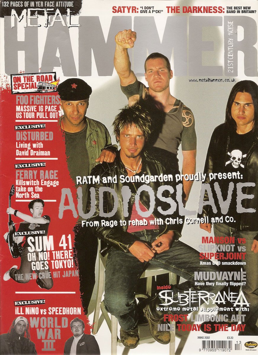 #TBT @Audioslave on the 2002 cover of @MetalHammer.