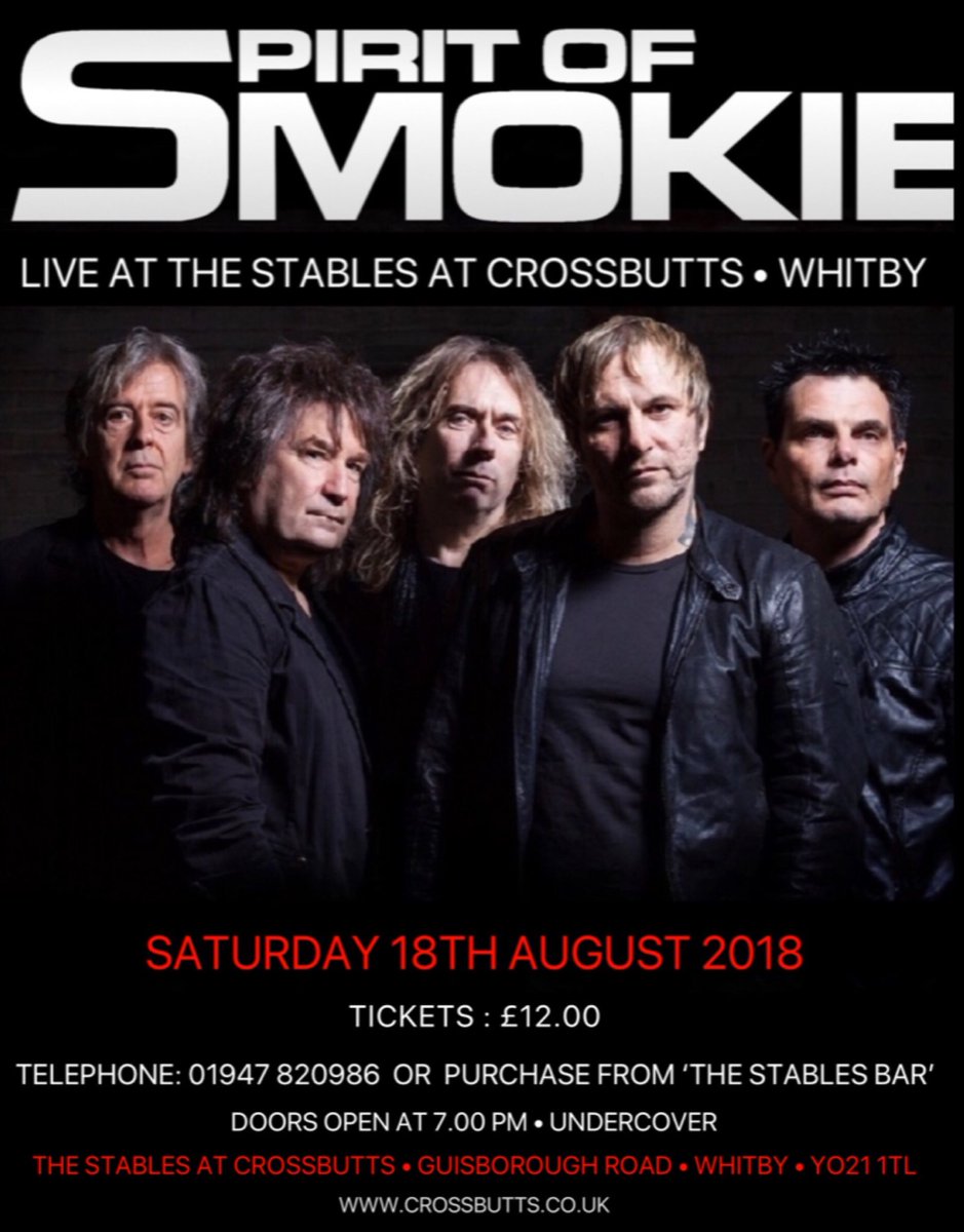 CoastlineThe's tweet photo. Please Support Our Annual Festival Hosts ‘The CrossButts’ they have a fantastic evening of live music with ‘The Spirit of Smokie’🍻🎶🎸🎉 #wonderfulwhitby @WhitbyUncovered @WhitbyYachtClub @DiscoverCoast @WhitbyUncovered @Whitby__News @gazetteinwhitby @WhitbyHour @whitbyholpark https://t.co/ptGPBq13a2
