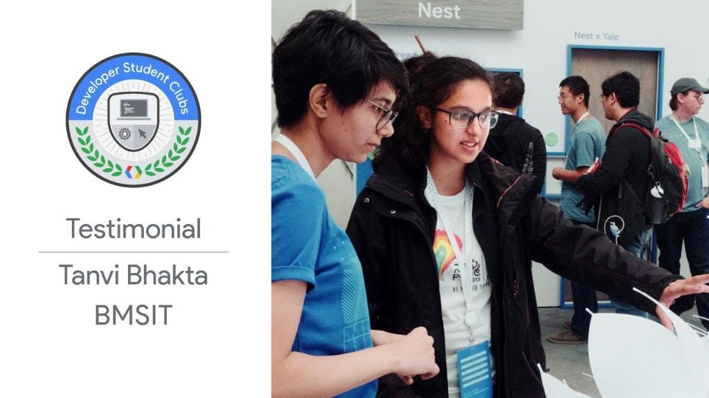 googledevs's tweet image. Developer Student Club Lead Tanvi Bhakta attended #io18 &amp;amp; showcased a suggestion app for students &amp;amp; faculty her club designed, using @Firebase for authentication. Now she's excited to improve the app &amp;amp; help solve problems in their community.

Watch here → bit.ly/2v9fmbI