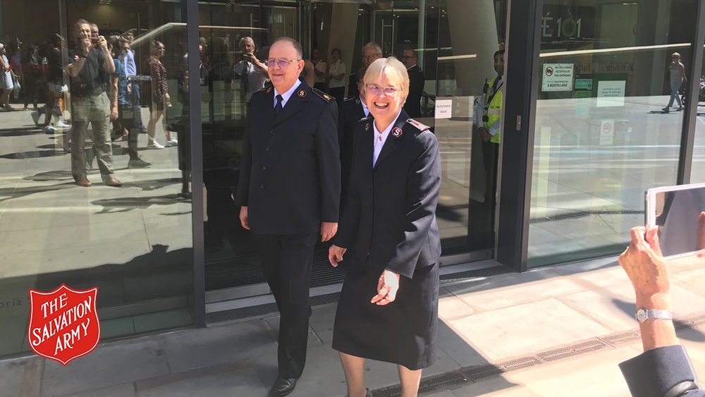 A sense of thankfulness and optimism pervaded the <a href="/SalvArmyIHQ/">Salvation Army IHQ</a> farewell meeting to General André Cox and Commissioner Silvia Cox (World President of Women's Ministries). Full coverage and photos at:  salvationarmy.org/ihq/news/inr02…