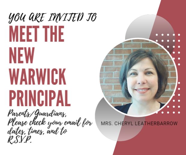 Meet the new Warwick Elementary Principal...