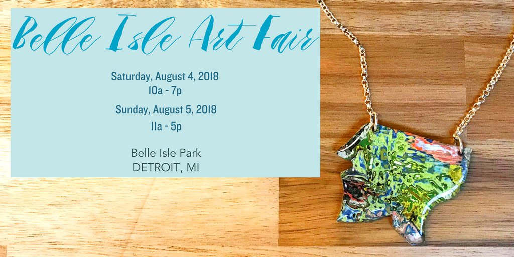 We're at the Belle Isle Art Fair this weekend! 🌞Will you join us?