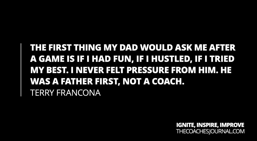 TheCoachJournal's tweet photo. Terry Francona on parenting: https://t.co/cpyVFHwr3a