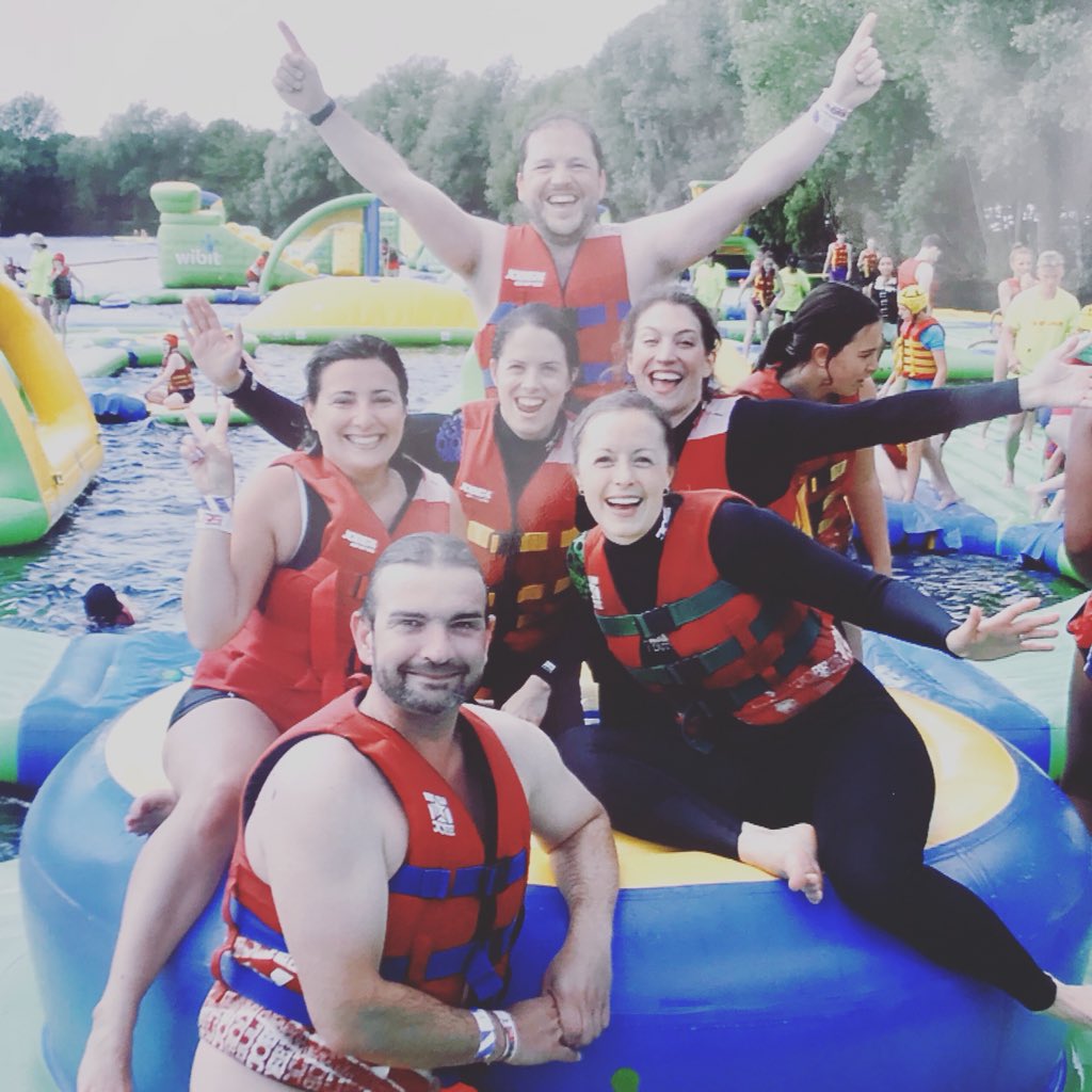 Team building with this awesome bunch 💦 #teambuilding #whatateam #aquapark