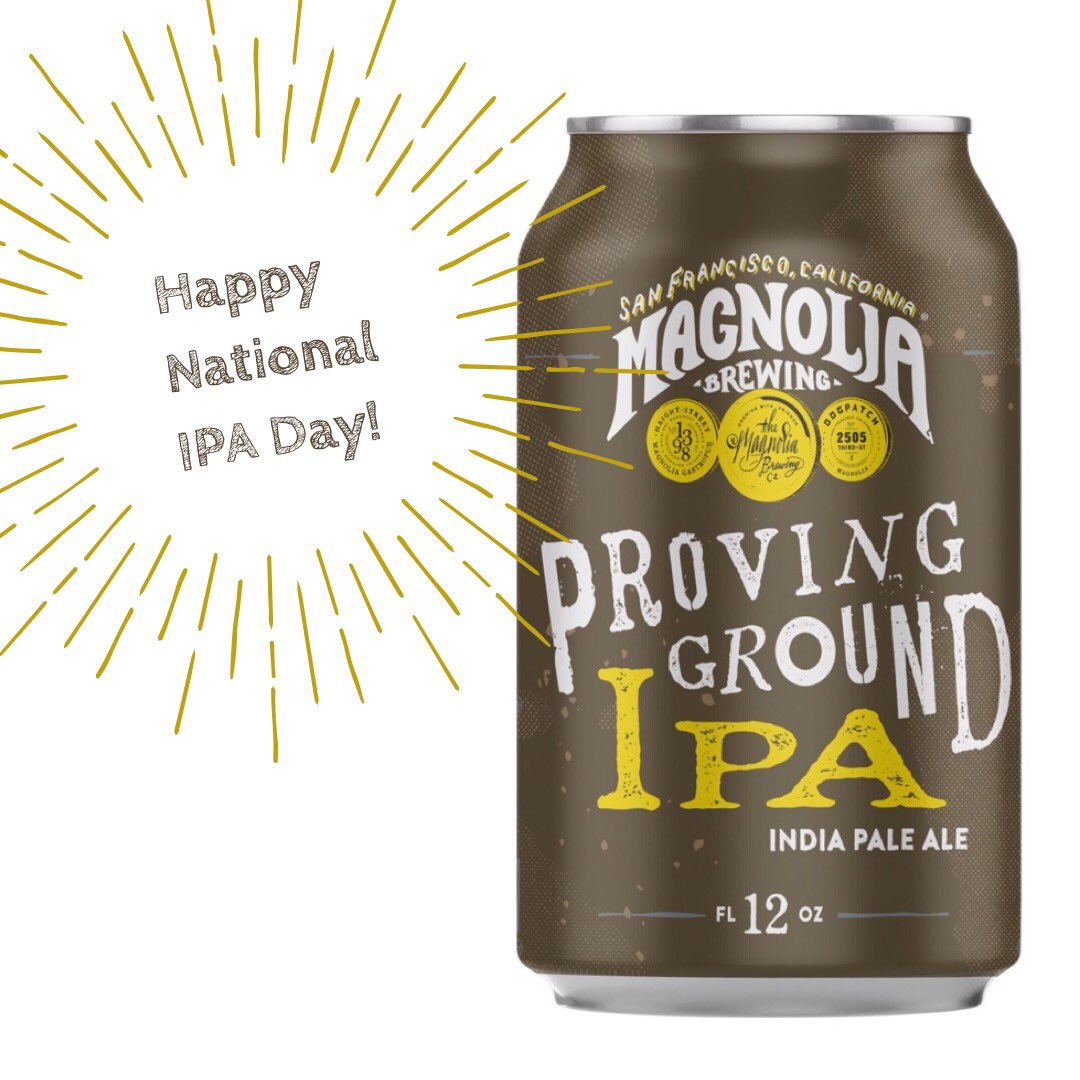 🎉 Happy National #IPADay 🎉
How about celebrating with one of our new Proving Ground IPA cans 😉 Now available at <a href="/magnoliapub/">magnoliapub</a> and at many great retailers around the Bay Area!