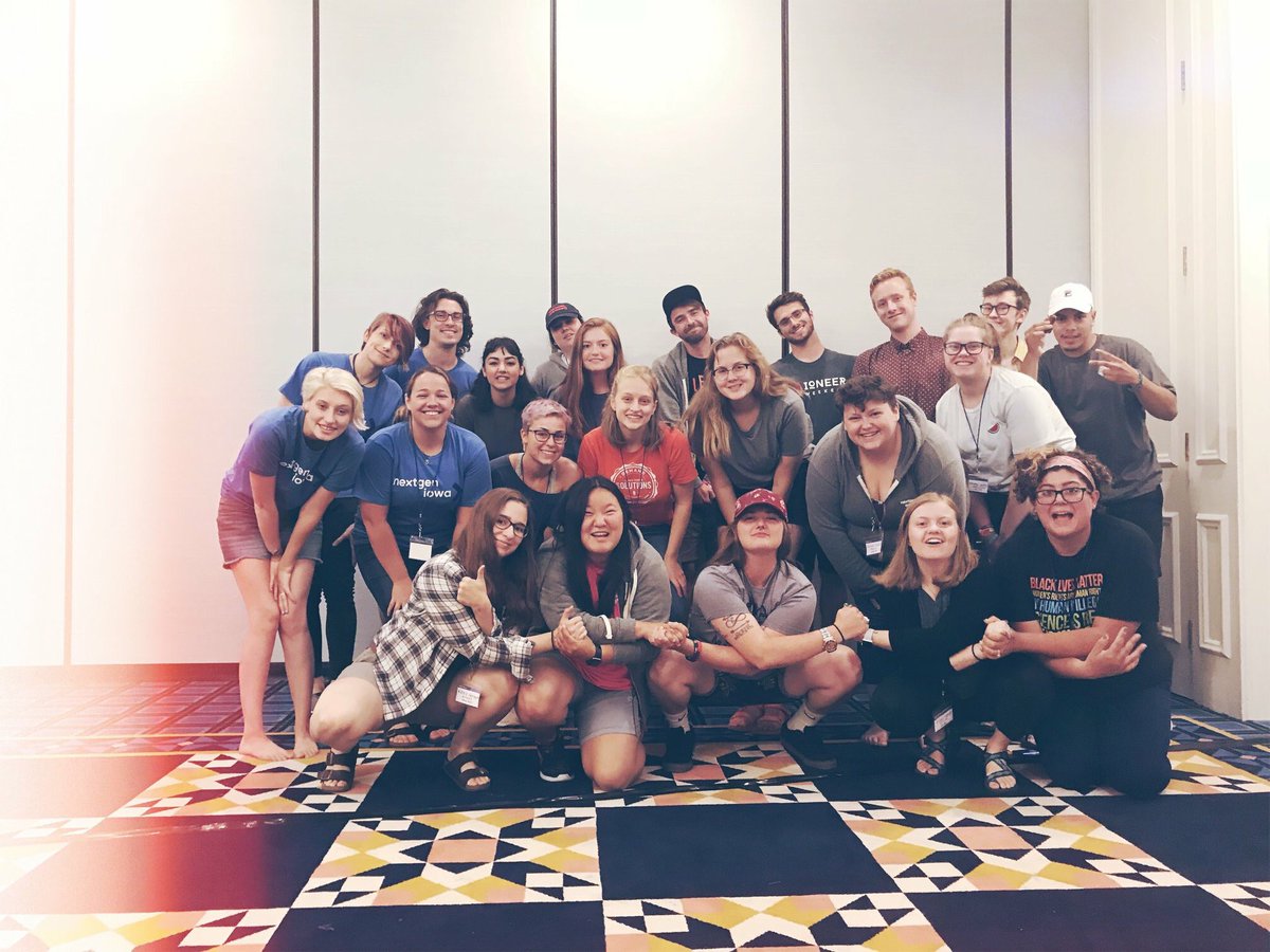 piper_ngia's tweet photo. I had such a great time at our Nextgen Iowa Fall onboarding! Ready to #resistwinrepeat and get the #youthvote to the polls in November! https://t.co/tLqgHqgoIY