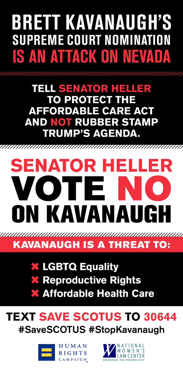 HRC launched full-page newspaper and digital ads against Brett Kavanaugh.