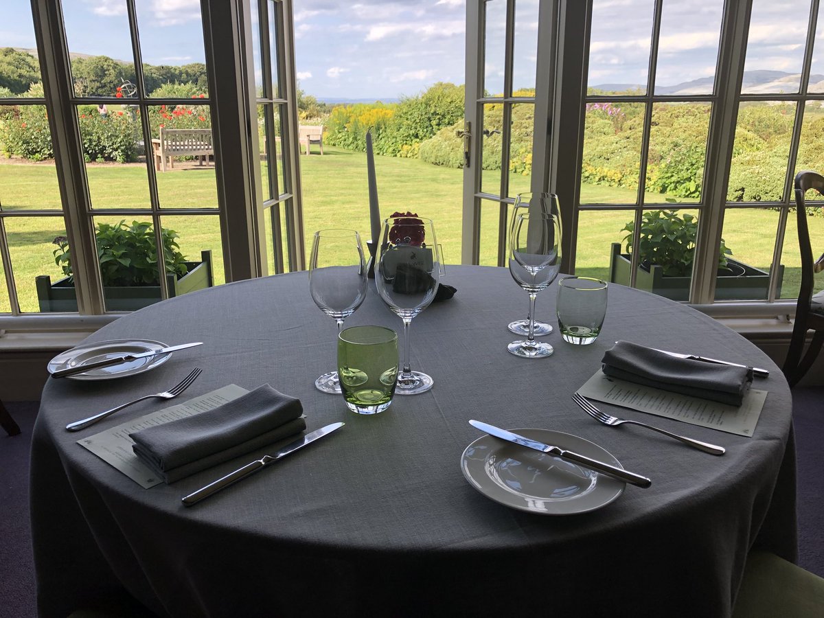 @GregansCastle after golf @LahinchGolfClub triple AA rosette dinner #tablewithaview @OriginalIrishHt #theburren #peace #beauty #goodfood #eat #sleep #golf