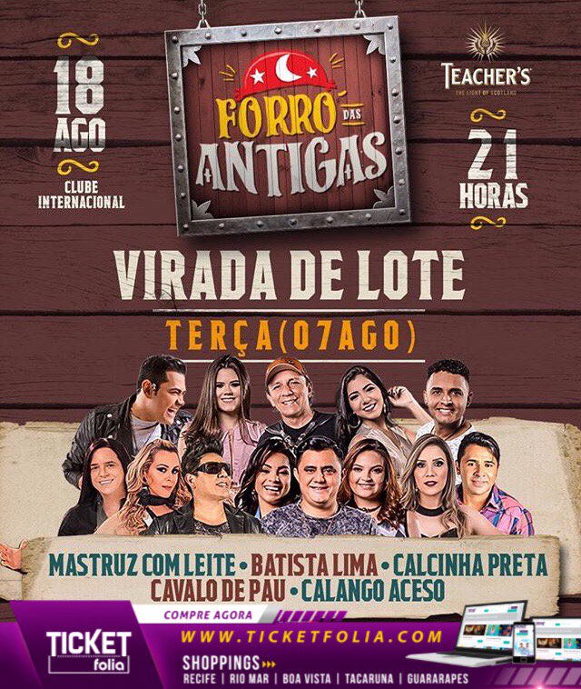 ticketfolia's tweet photo. Virada de lote na próxima terça-feira!⠀
Você não vai querer perder os shows das bandas que tocam o coração e relembram os grandes sucessos do nosso forró!
⠀
COMPRE AGORA:⠀
🌐 https://t.co/30u6ErQ1fl⠀

#ForroDasAntigas⠀
#TicketFolia Os melhores ingressos estão aqui!⠀ https://t.co/mYqpC6sAxm