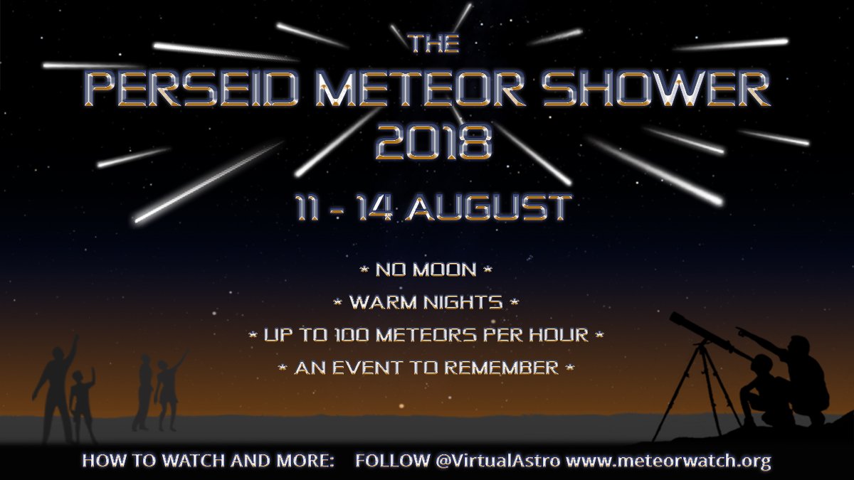 VirtualAstro's tweet image. I want to get as many people around the world as possible looking up for the Perseid Meteor Shower this year!

Please help by retweeting and sharing the heck out of this. 

Lets hope the skies stay clear

(Please Retweet)
