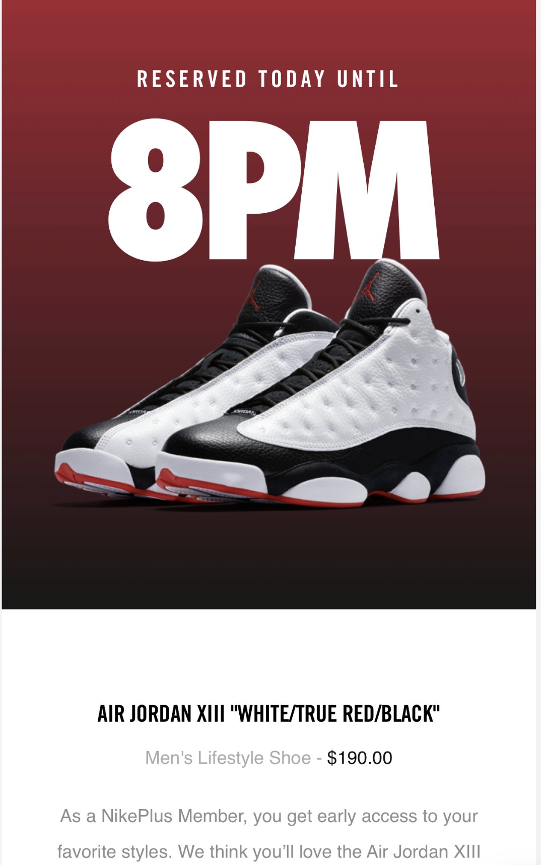 KicksFinder on Twitter: "Check your Nike+ for EARLY ACCESS to purchase the Air Jordan 13 “He Got Game”! https://t.co/fAkIihtcTl" / Twitter