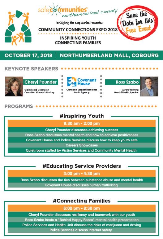 OPP_CR's tweet photo. #Nhld OPP working with @SafeCommNthld to make @Nthld_County the safest and healthiest place to live, learn work and play. Community Connections Expo 2018. Inspiring #Youth, Connecting #Families. Save the date Oct 17, 2018 in #Cobourg. Its a free event ^kj https://t.co/hA4IXNVWNz