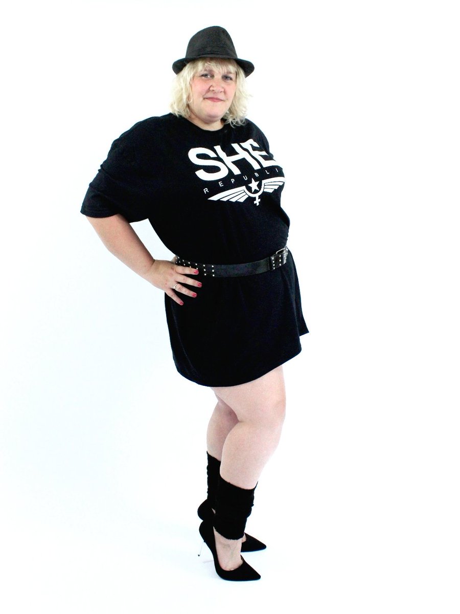 ginnyhood's tweet photo. Thank you for my T Shirt @SHEREPUBLICUK - I'm proud to be a #shesoldier and part of the #shearmy - here's me rocking your t shirt as a dress.
I am strong. I am beautiful. I am enough...and do you know what...so are you!
#bodyconfidence #bodypositivity #BodyAcceptance #iamenough https://t.co/eayUX40Pyc