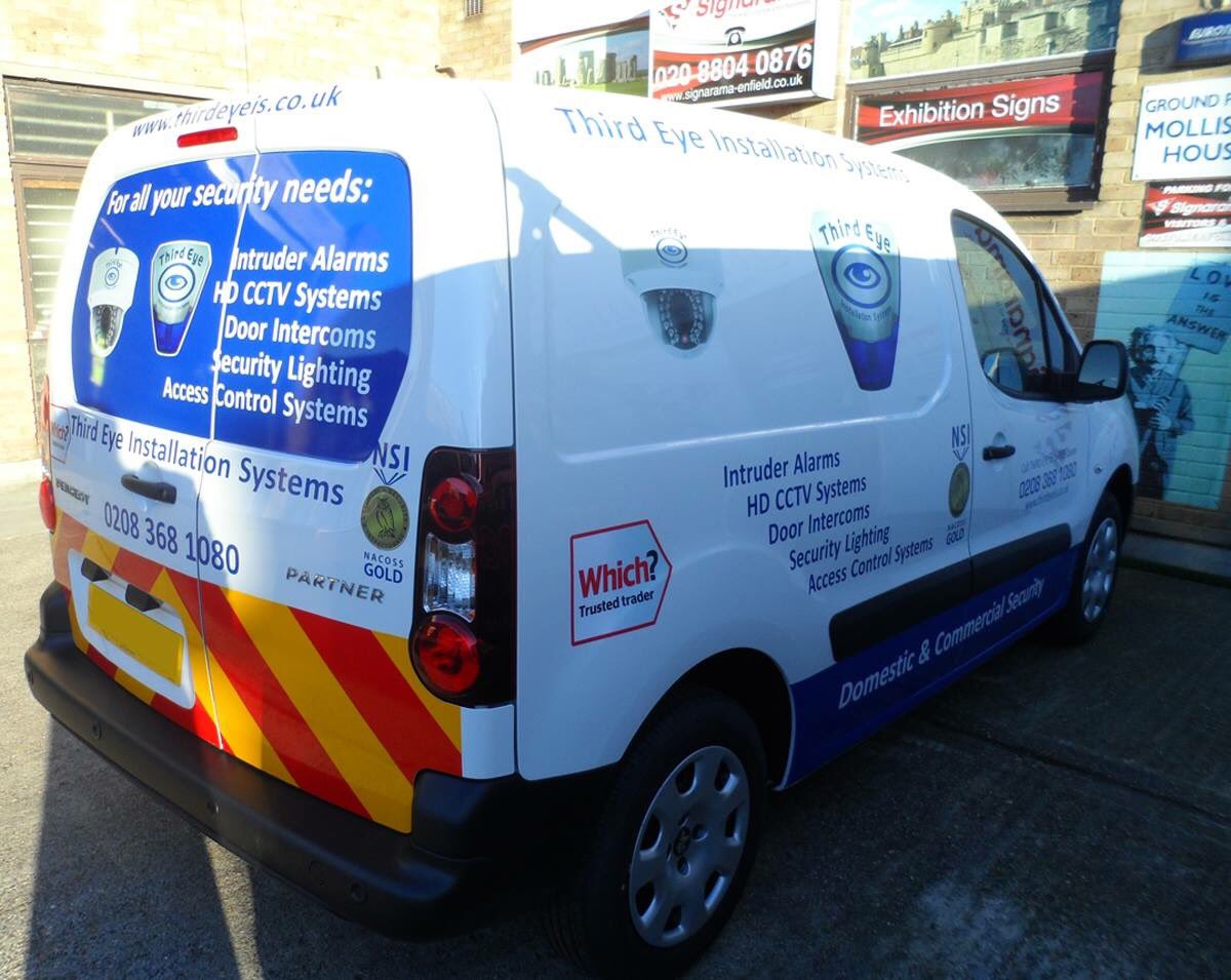 This vehicle graphics design was created for  our friends at Third Eye Installation Systems. If you are looking at investing in van signs for your business, feel free to get in touch. We would be delighted to help.
#VanSigns #VehicleGraphics #Signaage