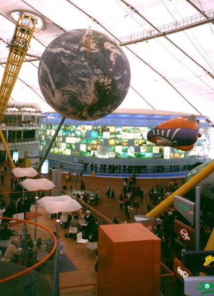The true focus of the project, though, was what lay inside the dome: the Millennium Experience, a HUGE expo featuring pavilions in the style of a World's FairThe Millennium Experience was GARGANTUAN, the most ambitious - and controversial - artificial space ever publicly funded