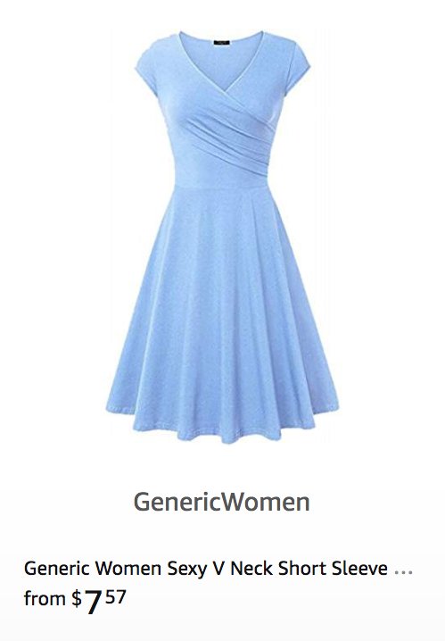 Floerns. Pintage. Burlady. Zeagoo. Zealotpower. GenericWomen. We have entered the era of Post-Idiomatic Shopping.