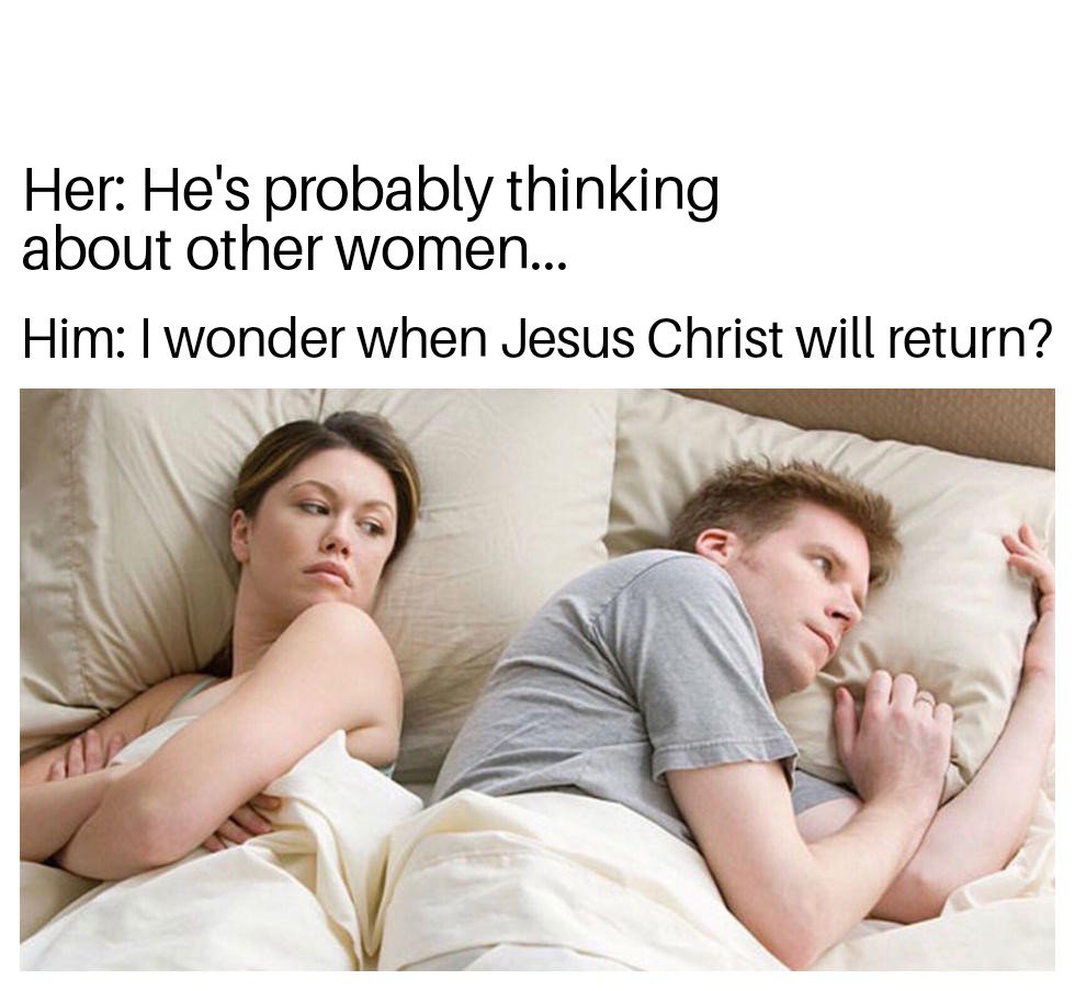MemesBrutal's tweet image. Don&apos;t be the guy thinking about other women, but think about the Lord... He&apos;s all that&apos;s important for salvation. #cleanthoughts #BrutalChristianMemes
