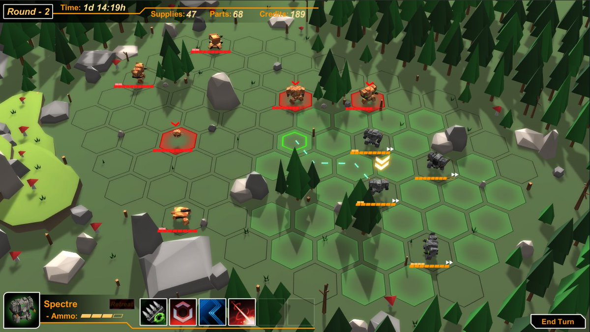 SongGameDev's tweet photo. Months and months of hardwork and it's finally here. #MechCorp is now available on steam! Check it out! #indiegame #strategy #turnbasedtactics #mechs  https://t.co/buvWa4zTnl https://t.co/7rU97G9sOJ
