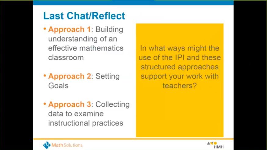 drmaims's tweet photo. "In what ways might the use of the #IPI and these structured approaches support your work with teachers?" @marymitchell #buildmathminds18 #eyesonlearning #mathcoachchat  https://t.co/syzZndCBT4 https://t.co/EYCZiLlrtM