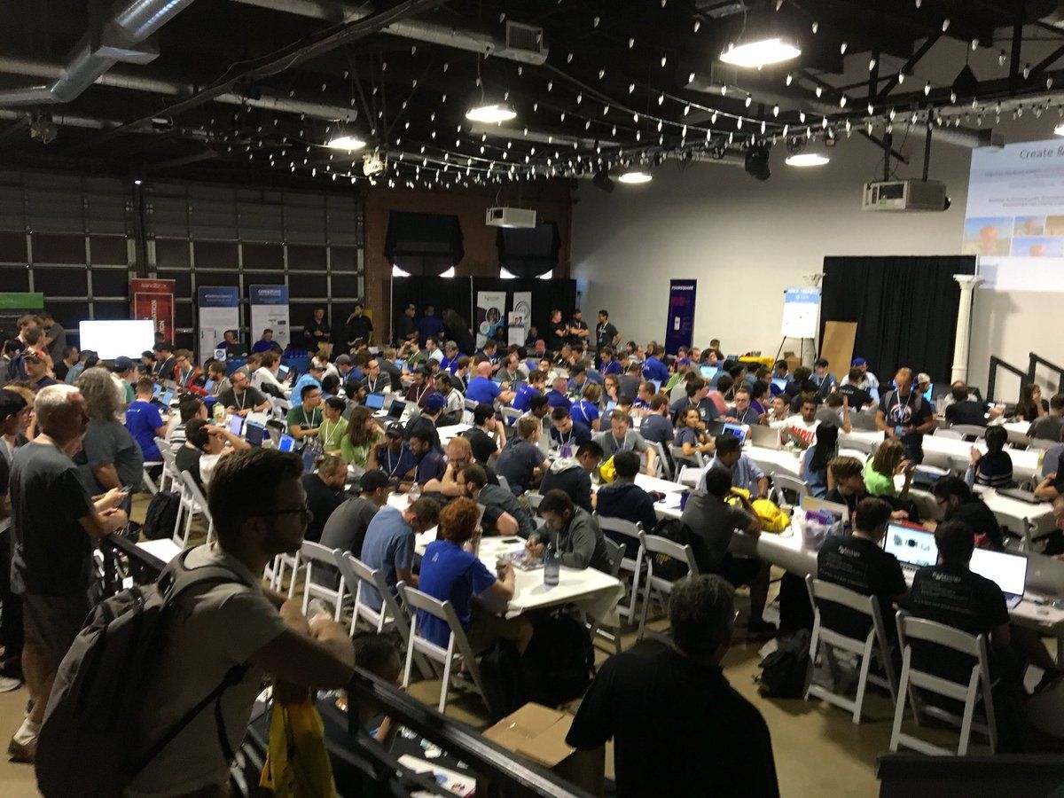 #whatthehack nbkc bank fielded a team for this past weekend’s Hack Midwest app building competition. Congrats to <a href="/intouchsol/">Intouch Solutions</a> for the win. #coderdojo #LaunchKC #developer #caffeine