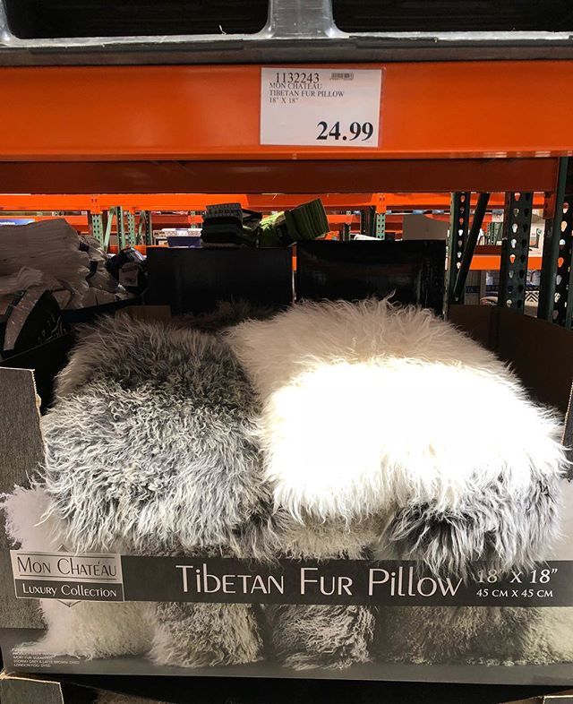 tibetan fur pillow costco