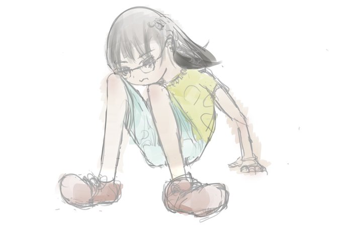 靴下の日焼け跡
#お絵かき #イラスト #ロリ 