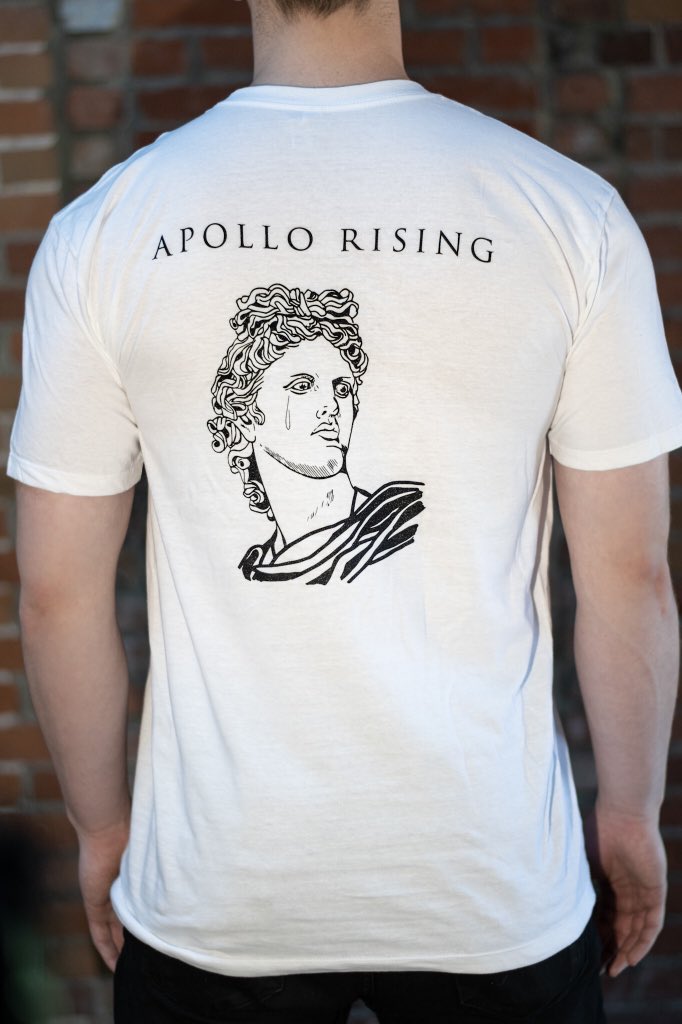 ApolloRising's tweet image. Our first merch line is out now ! Designed by @bbylibra

Our merch will be available at shows, and online later this week. Or you can DM us to get some 😊