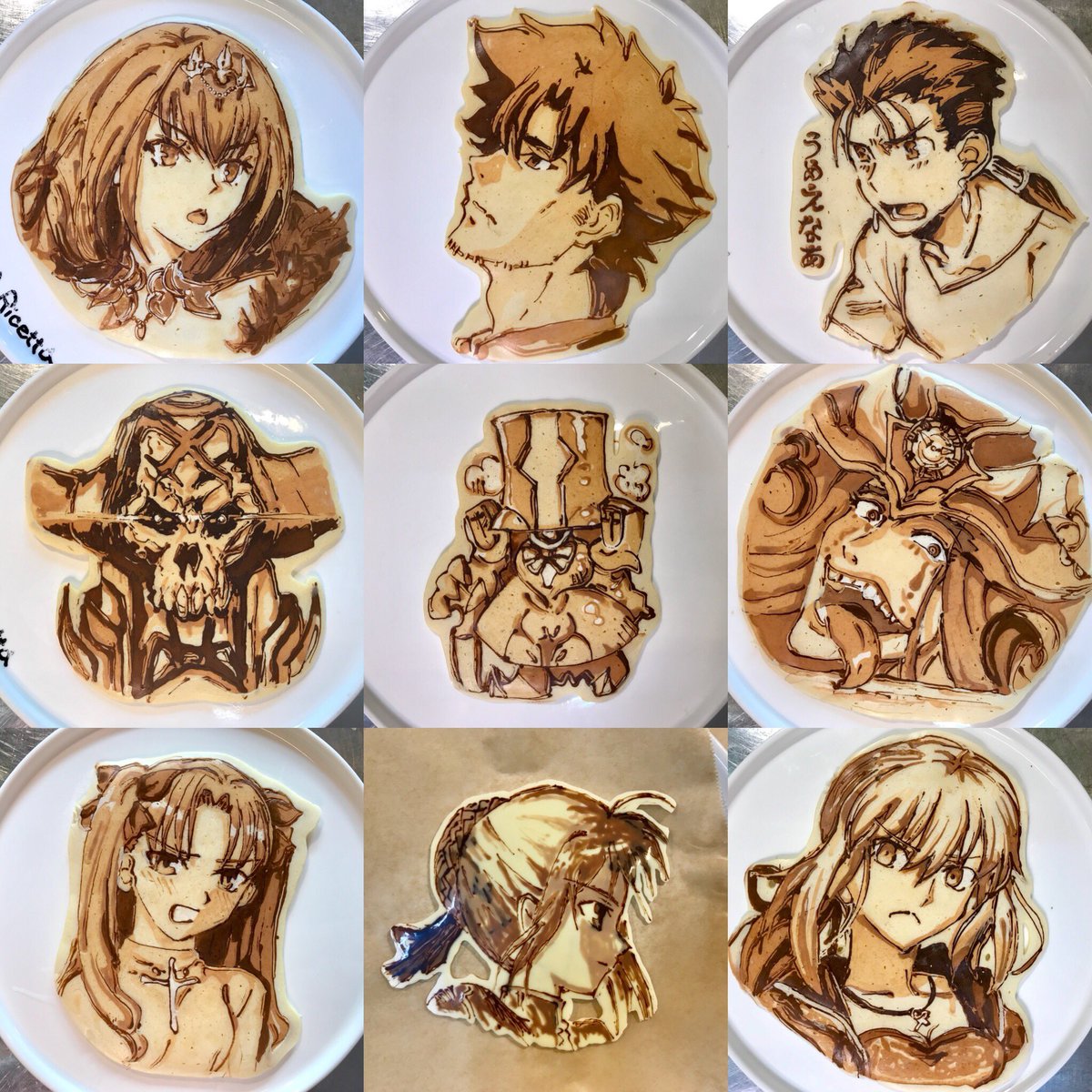 Fgo 食品でキャラを表現する パンケーキアート が凄い