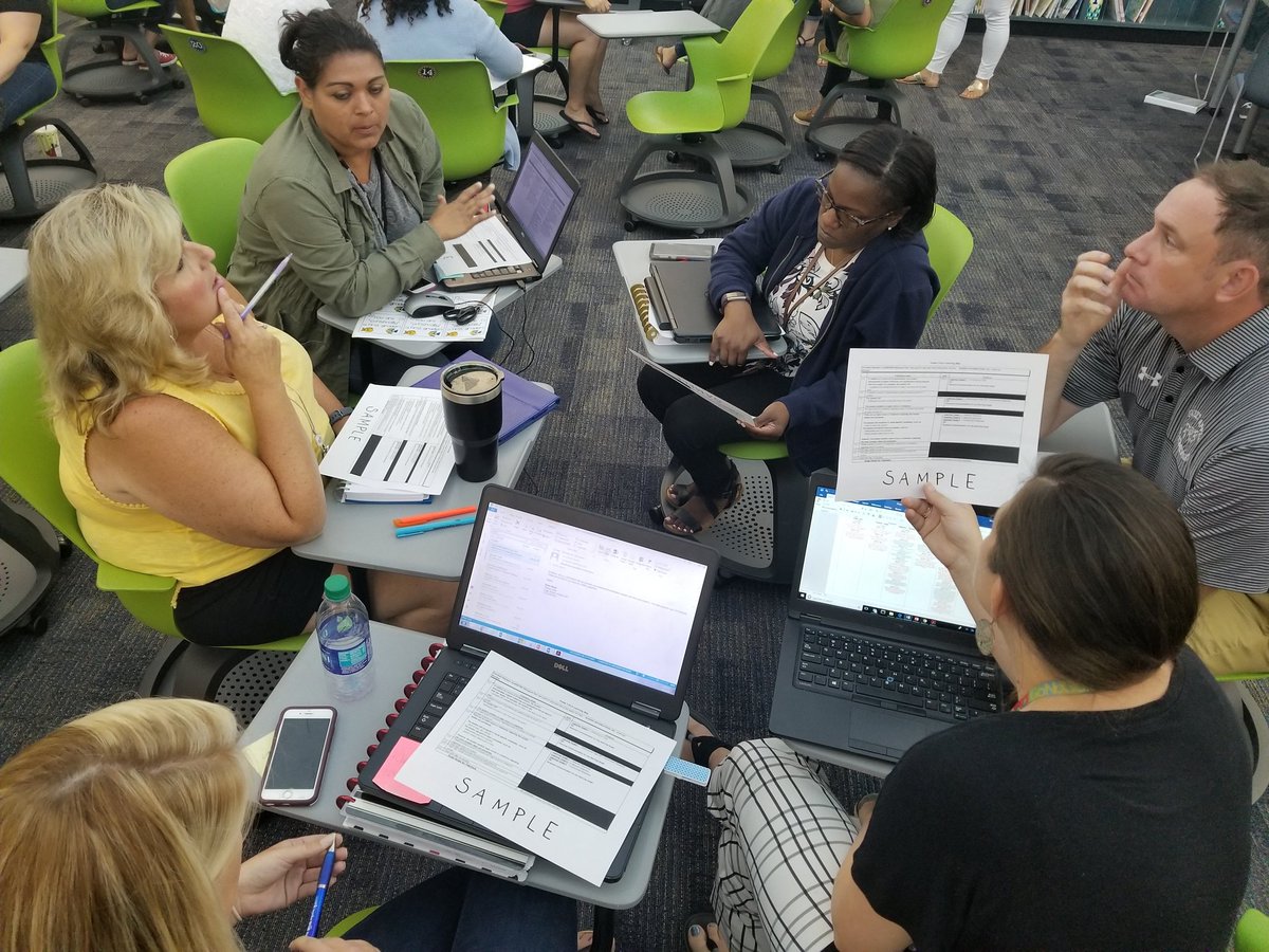 1st grade discussing proficiency scales #StandardsMasteryFCS