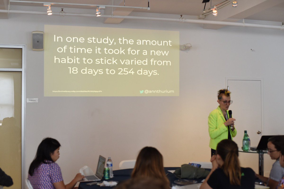 WriteSpeakCode's tweet photo. We learned so many cool Atom editor shortcuts, optimizing our workflow with work habits, and other cool hacks from @annthurium's Tools Are Only Useful If You Use Them: Developer Productivity And The Psychology Of Making Habits Stick #WSC2018Conf https://t.co/Feq0aASXCE