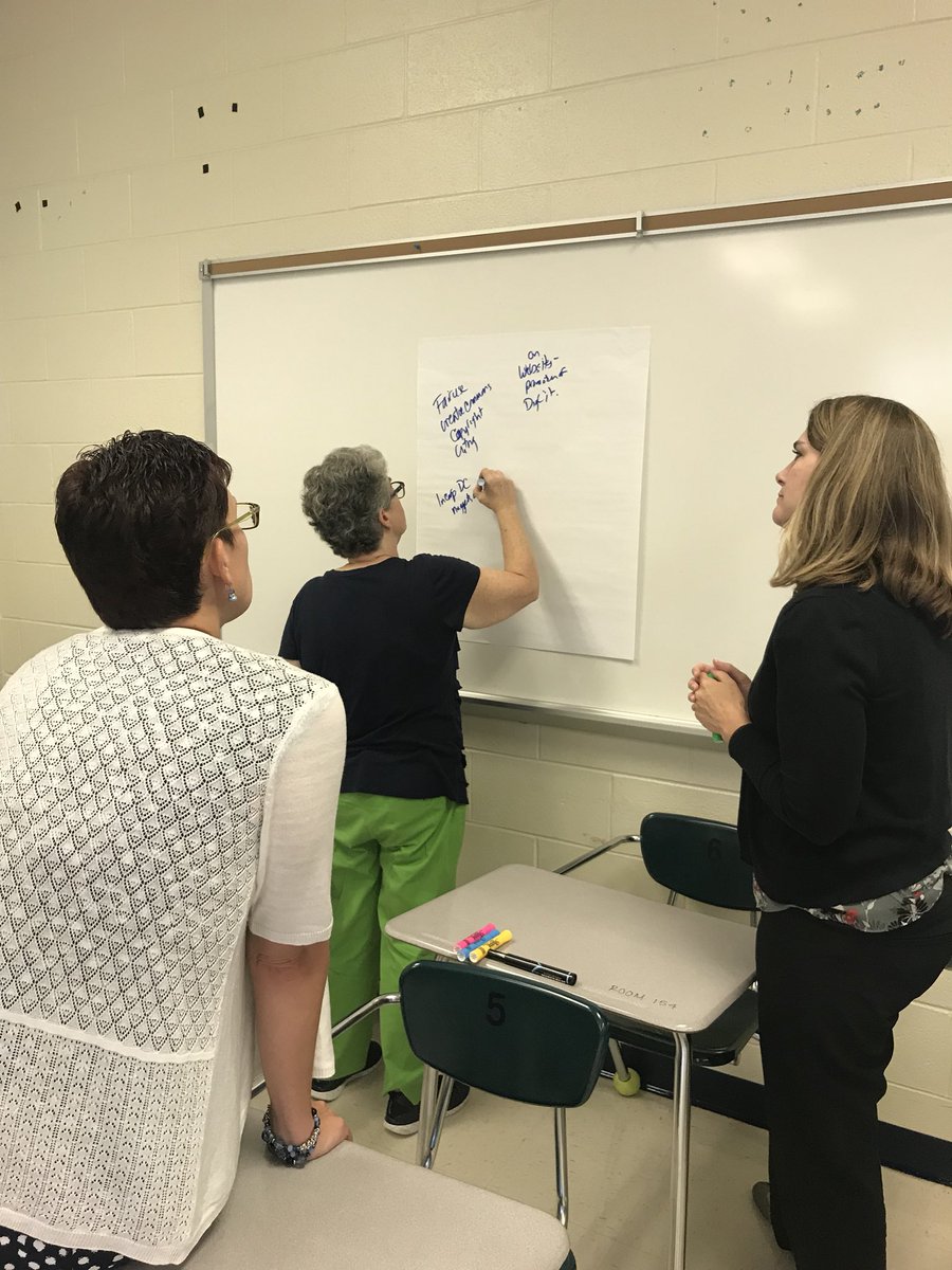 ehwils2's tweet photo. @SpotsySchools teachers learning about computer science. What does computer science mean to you? #elevateSCPS #computerscience @codeVirginia https://t.co/6wXvrezmRo
