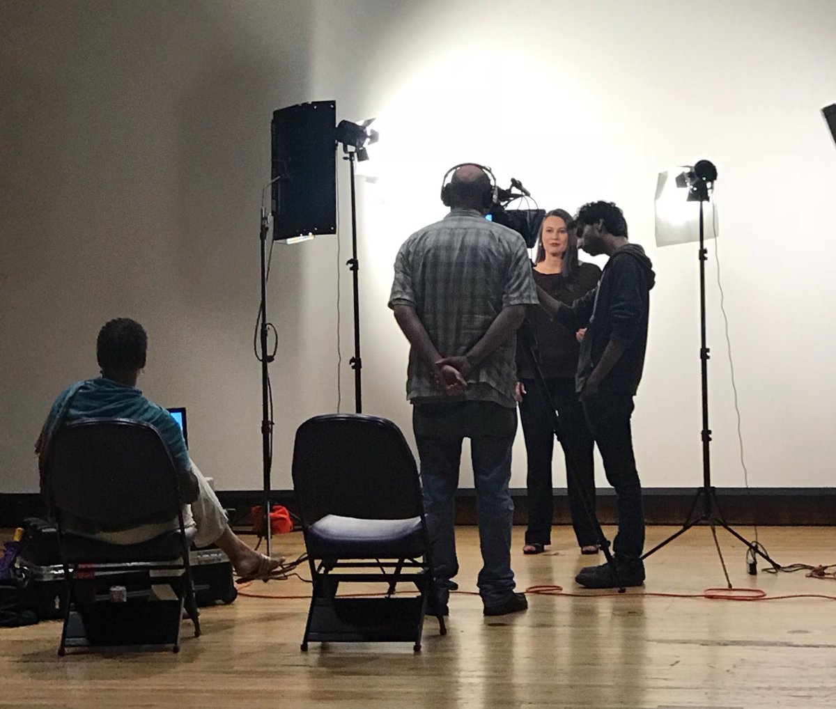 AnneMarieAdams's tweet photo. @NorthwesternMSC HLP student @rawselby recording her value proposition video during the fourth and final in residence. #GradSchool #ElegantCommunication #Capstone #AlmostDone #SApro https://t.co/349Qy0Ut49